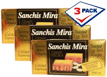 Turron de Yema Tostada by Sanchis Mira. 7 oz.Pack of 3